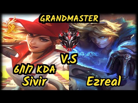 Kramer (SIVIR) vs EZREAL - 6/1/7 KDA BOTTOM ADC GAMEPLAY - KR Ranked GRANDMASTER