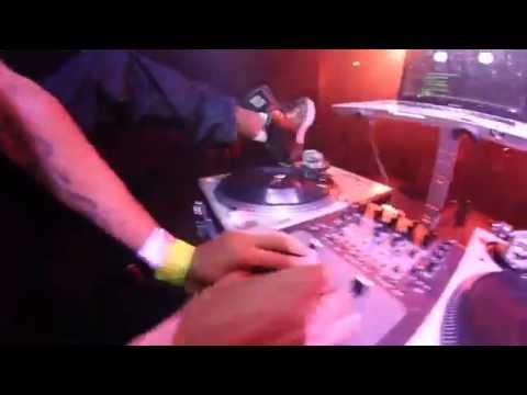 XPLOSIVE ROCKBOI DJING WITH HIS FOOT  AT LORINE CHIA SHOW