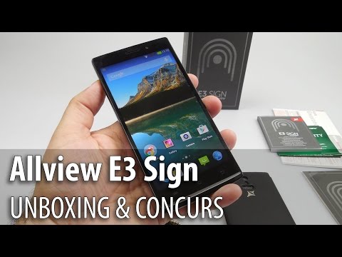 Allview E3 Sign Unboxing & Contest (Phone with fingerprint scanner and IR port for remote control)