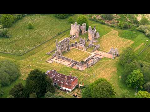 Bayham Abbey Ruins | Stunning 4K Aerial Views of Medieval History