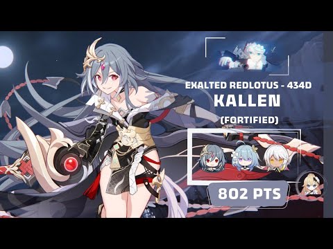 Honkai Impact 3: Exalted RL Kallen - Fortified (434D) 802 pts - HoS SI SnS BD 3*