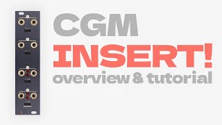 Video thumbnail for New Frap Tools CGM Insert – Stereo insert for the CGM Eurorack mixer series  | Overview and tutorial by Frap Tools