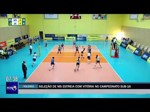 Seleção de MS estreia com vitória no Campeonato Sub-16 de vôlei