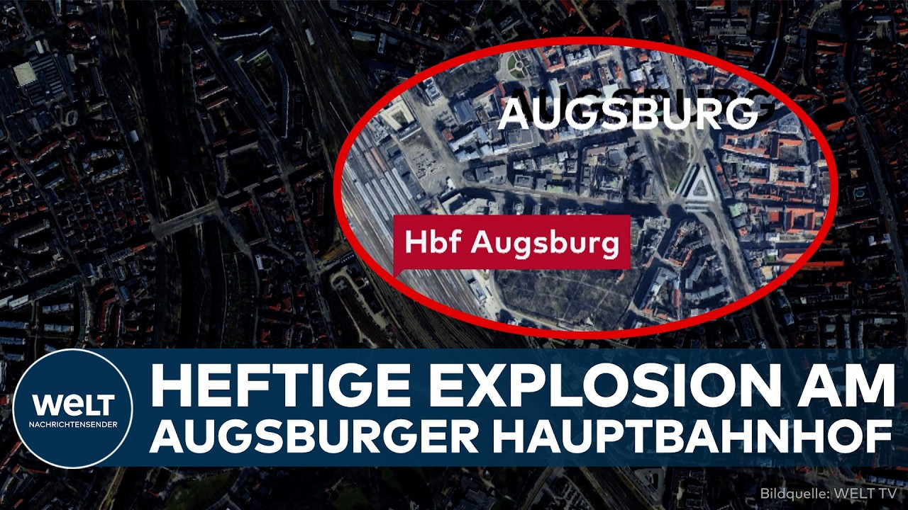 AUGSBURG: Heftige Explosion am Hauptbahnhof! Mehrere Verletzte! Polizei sperrt Gelände