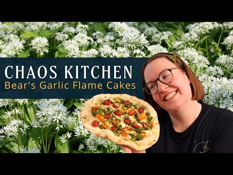 Let's Make My Bear's Garlic Flame Cakes Recipe (Bärlauch Flammkuchen)