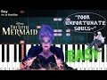[Easy] Poor Unfortunate Souls - The Little Mermaid | Piano Tutorial