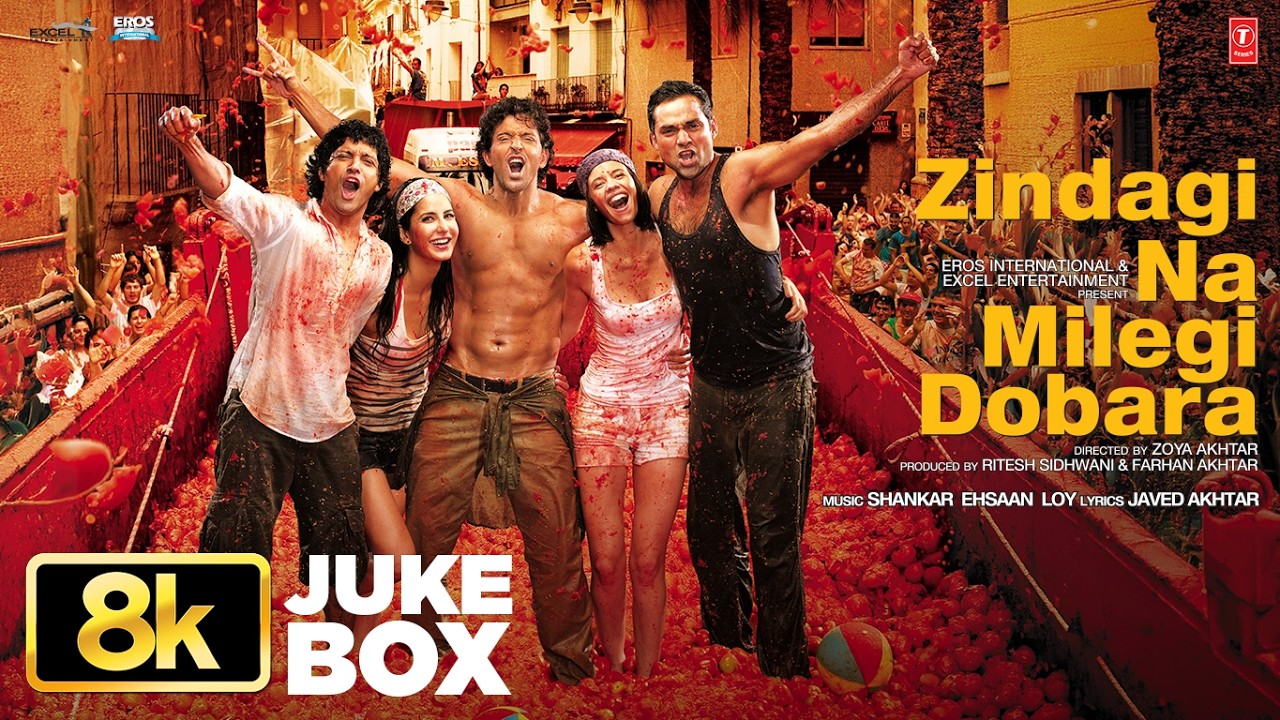 ZINDAGI NA MILEGI DOBARA - 8K VIDEO SONGS | Hrithik Roshan, Farhan Akhtar,Abhay Deol,Katrina K,Kalki