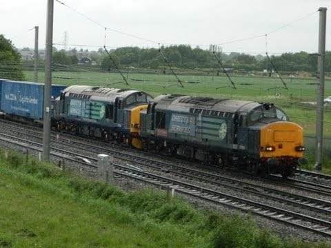 37610 & 37602 Winnick Junction 4M44 Mossend - Daventry + other bits 14/06/2013