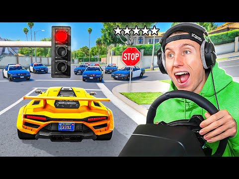 24 STUNDEN keine REGELN BRECHEN in GTA 5! (mit Lenkrad)