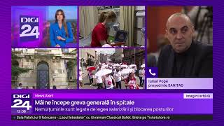 Sanitas confirmă greva generală din spitale: Va fi declanșată în aproximativ 400 de unități sanitare