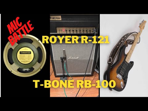Mic battle [ T-bone RB-100 vs Royer R-121 [ Friedman - PRS - Suhr - Marshall