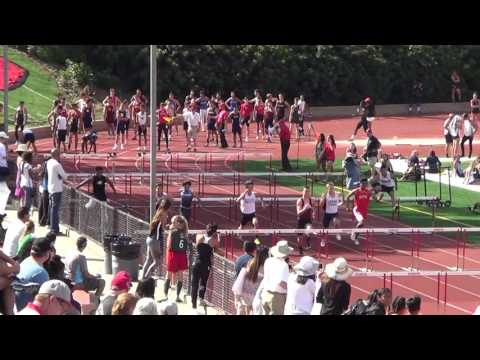 A Lotfy - FSB 110m Hurdles at OC Championships 4-22-17 - Los Alamitos Boys