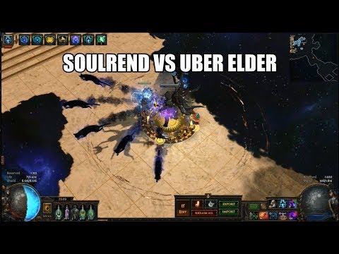 [3.8] Low-Life Soulrend vs Uber Elder + Guardians - Path of Exile Blight