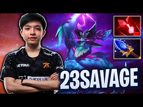 23Savage [Leshrac] Safelane Magic Carry | Dota 2 Pro Gameplay Highlights
