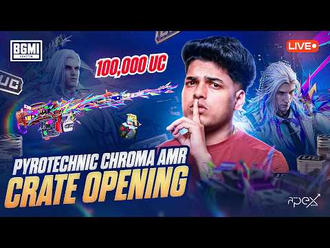 100,000 UC PYROTECHNIC CHROMA AMR OPENING 🔝 | JONATHAN IS BACK!!🖤 | BGMI!