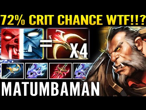 Matumbaman LYCAN WTF 72% CRIT CHANCE!!? 100% New Style Monster Carry Max Speed 7.29 Dota 2 Pro Guide