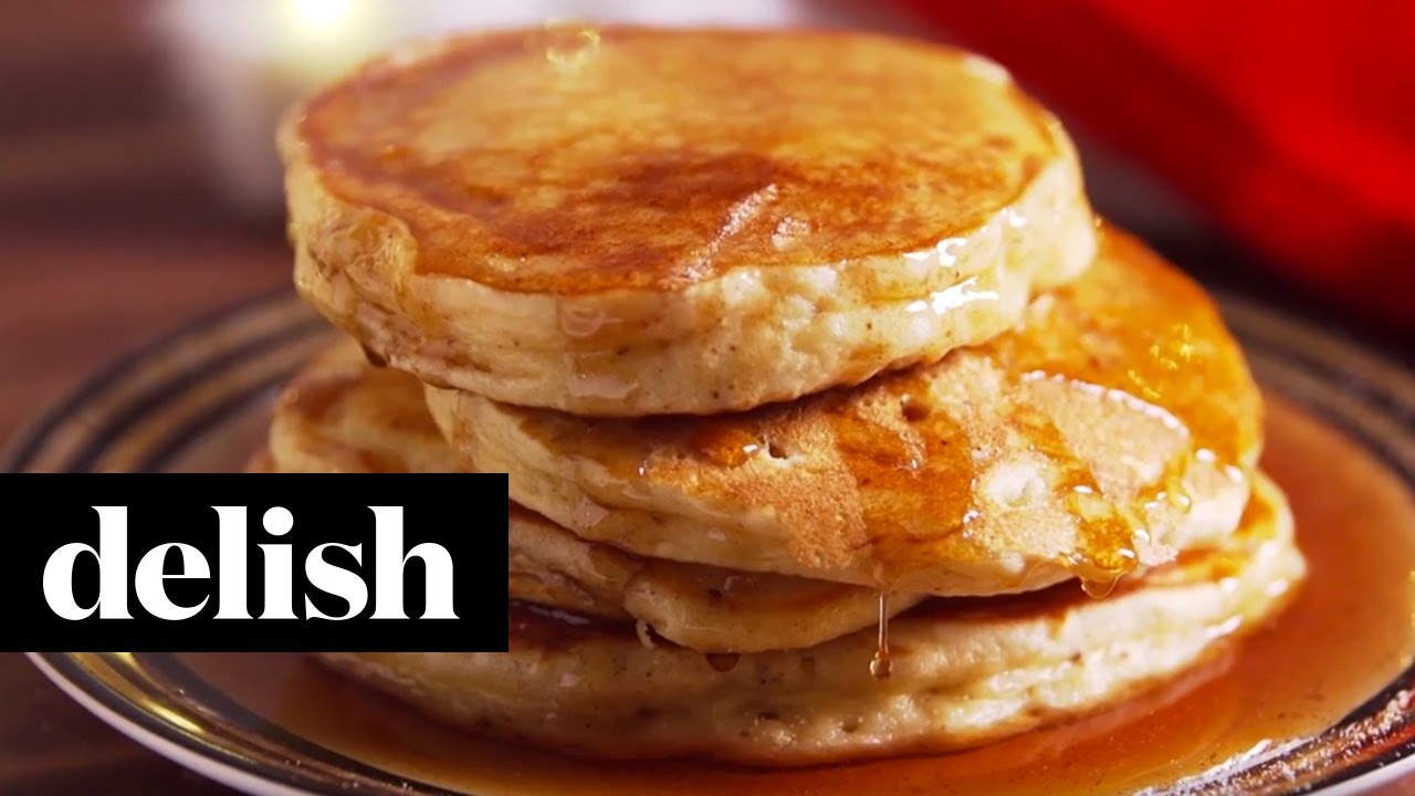 Eggnog Pancakes | Delish thumnail