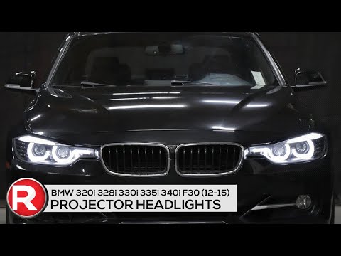 DIY Install: Spec-D Projector Headlights BMW 320i 328i 330i 335i 340i F30 (12-15) Halo LED - Black