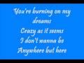 Hilary Duff - Anywhere But Here (with lyrics)