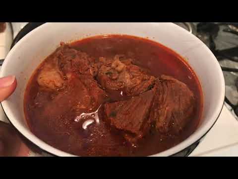 CARNE CON CHILE MUY JUGOSA /O BIRRIA DE MANERA SENCILLA Y MUY DELICIOSA