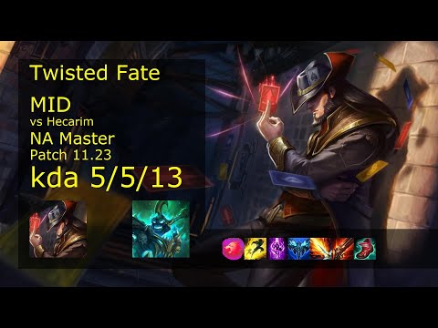 Rank 1 NA Twisted Fate: Mid vs Hecarim