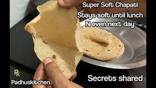 Soft Chapati Secrets-How to Make Soft Rotis-Phulka Recipe-How to Keep Chapati Soft for 24 Hours-Tips