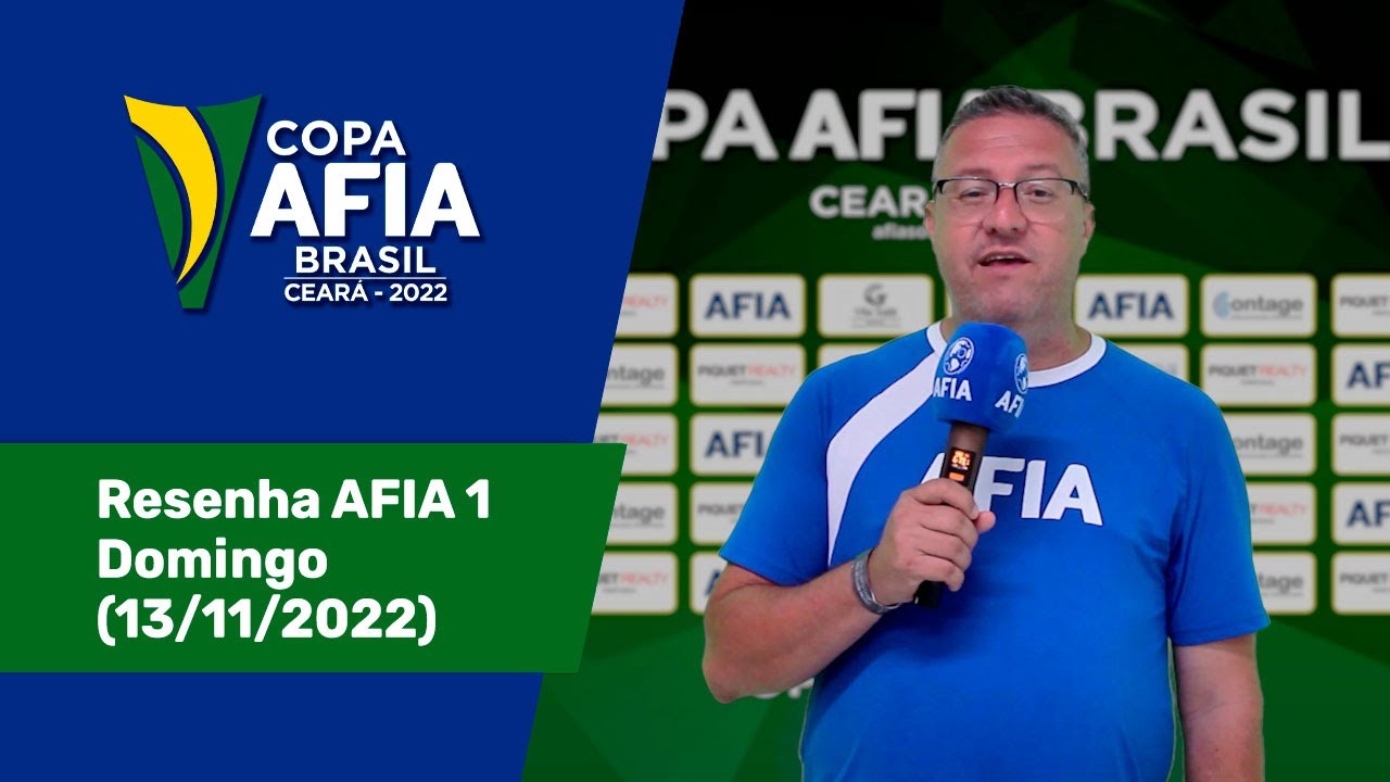 Resenha AFIA 1 – Copa AFIA Ceará – Domingo 13/11/2022
