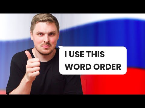 How NATIVES use WORD ORDER in Russian