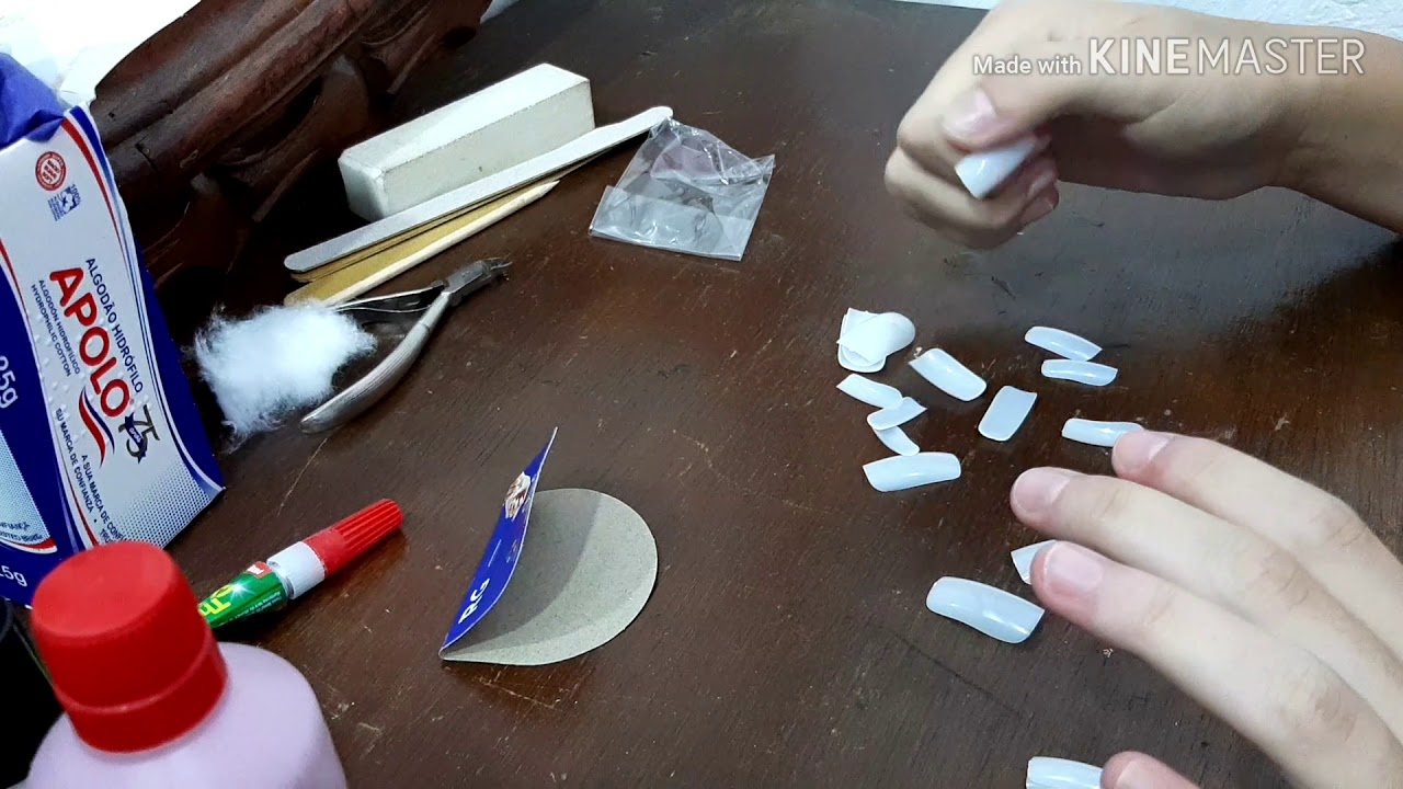 Como  colocar  unhas postiças/ faça você mesma