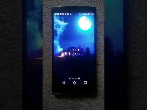 3D Blue Moon Live Wallpaper