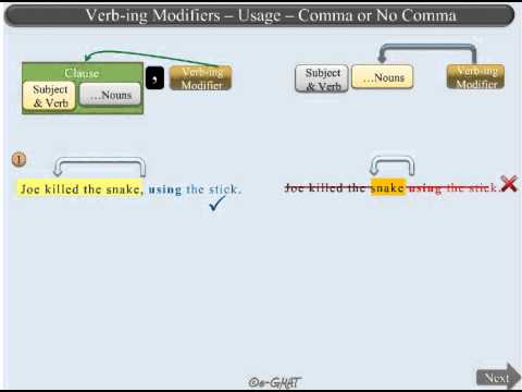 e-GMAT Verb-ing modifier part 2