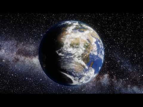 Earth Rotating 1 Hour