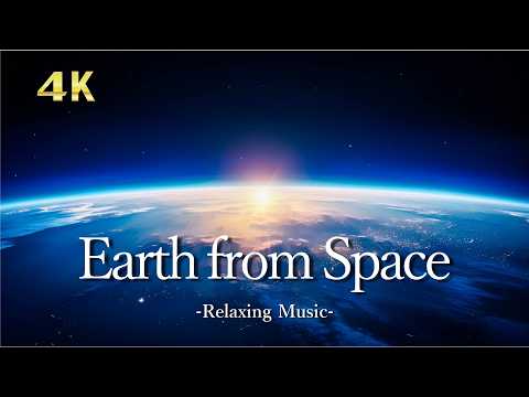 4K UHD 3 hours - Earth from Space & Ambient Music, relaxing ,meditation, nature