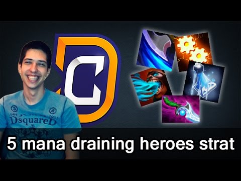 DC cheese strat 5 Mana Draining Heroes with w33 Phantom Lancer