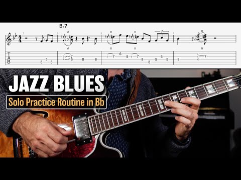 Solo Jazz Blues Guitar Routine - 7 Pro Level Licks