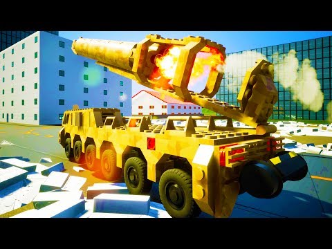 HUGE NUCLEAR MISSILE LAUNCHED, DESTROYS CITY! - Brick Rigs Workshop Creations Gameplay