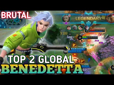 Benedetta Brutal Offlane 100% Annoying - Gameplay Top 2 Global Benedetta by Neo. MLBB