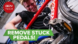 How To Remove Stuck Or Seized Bike Pedals | Maintenance Monday