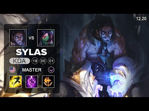 T1 Faker Sylas vs Akali Mid - NA Master - Patch 12.20 Season 12