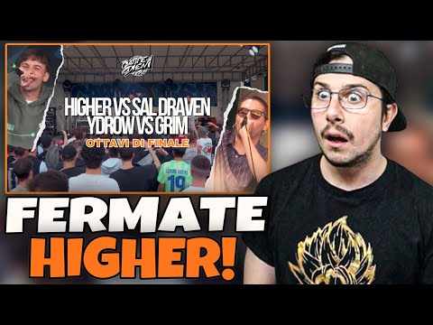 Reaction to HIGHER vs SAL DRAVEN / YDROW vs GRIM - CARPE DIEM - OTTAVI di FINALE