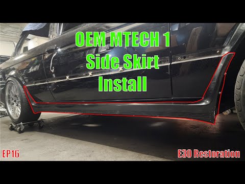E30 Restoration EP16 | BMW E30 OEM MTech 1 Side Skirt Install