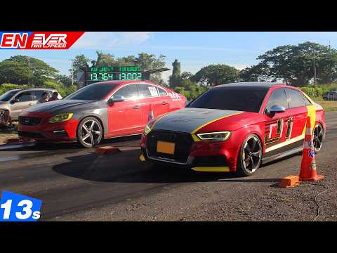 S3 🆚️ Golf GTI 🆚️ Mitsubishi Colt 🆚️ Volvo S60 🆚️ Ibiza🆚️ M240i DRAG RACES 13s 3rd Track Times 2024
