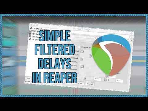 Simple Filtered Delays on a single track in REAPER