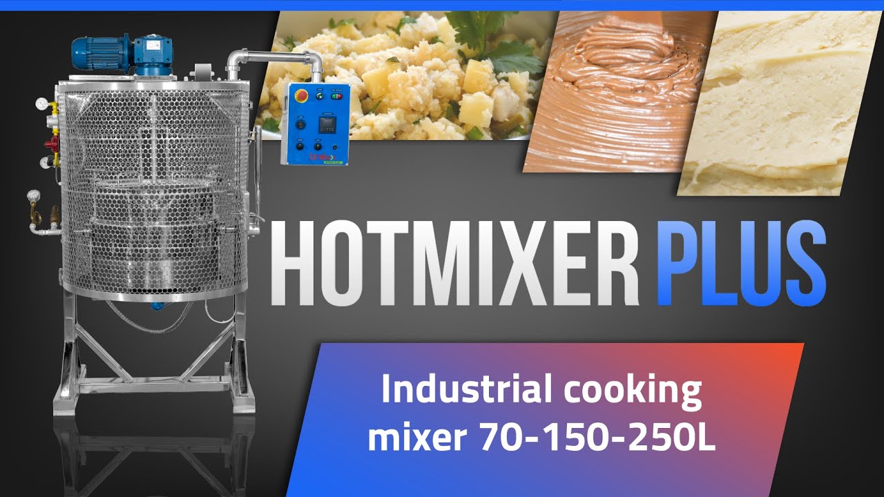 Video of HOTMIXER PLUS 150 Industrial Cooking Mixer
