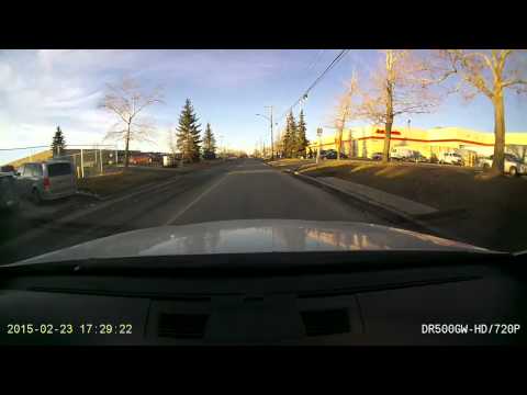 Clueless driver in Calgary. No f*cks given