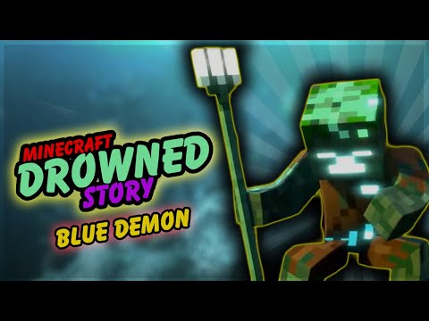 "DROWNED" Real Story in Hindi || Minecraft Drowned Origin || Minecraft Drowned Story || Blue Demon