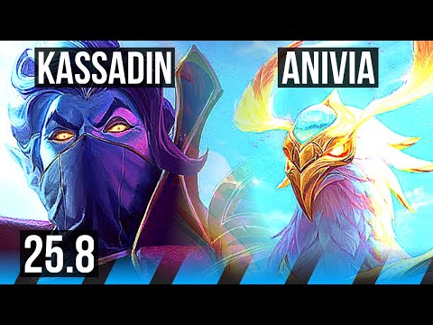 KASSADIN vs ANIVIA (MID) | Dominating | EUW Master | 25.8