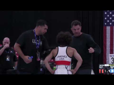 50 Kg Semis - Audrey Jimenez, Sunkist Kids Wrestling Club Vs Erin Golston, New York Athletic Club