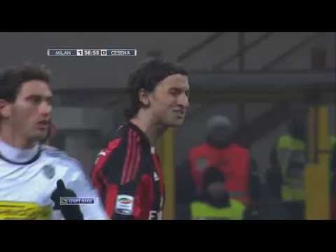 Zlatan Ibrahimovic vs Cesena Home 10-11