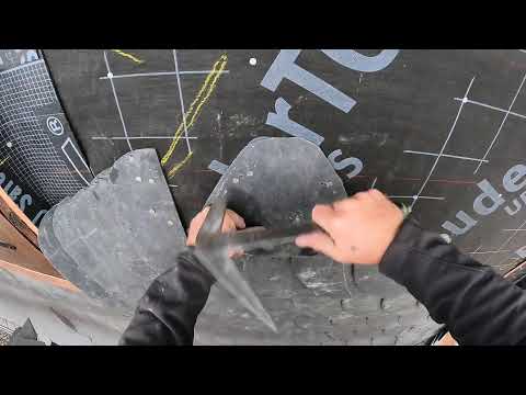 Gaube mit Schiefer ankehlen - Teil 1 - Schieferdecker aus Sachsen